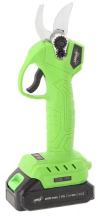 Foarfece de crengi fără fir cu 2 baterii și încărcător