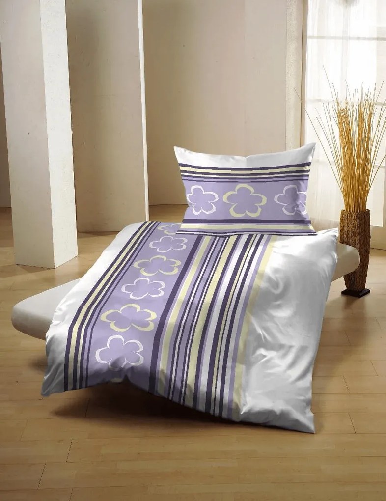 Lenjerie de pat din bumbac KELOPA mov Dimensiune lenjerie de pat: 70 x 90 cm | 140 x 200 cm