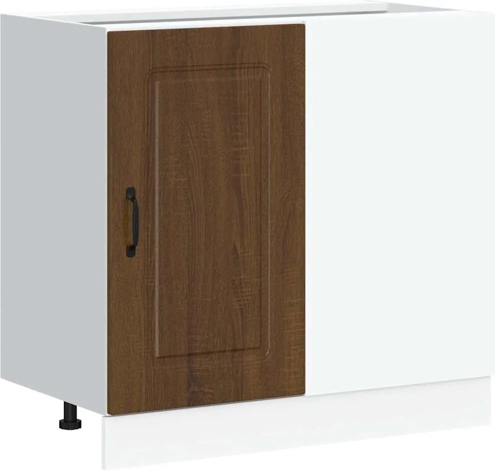 vidaXL Dulap de bază de bucătărie „Kalmar” din lemn de stejar maro