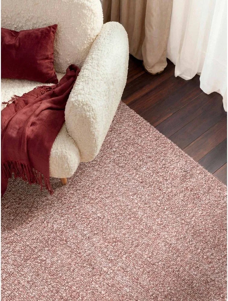 Covor roz prăfuit țesut manual din material bouclé 160x230 cm Notting Hill Portobello – Ted Baker