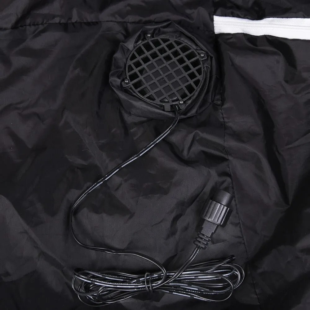 Moș Crăciun gonflabil cu iluminare, 180cm, roșu Monzana