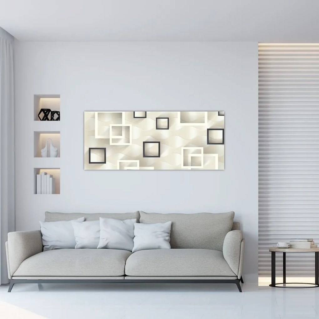 Tablou geometric abstract (120x50 cm)