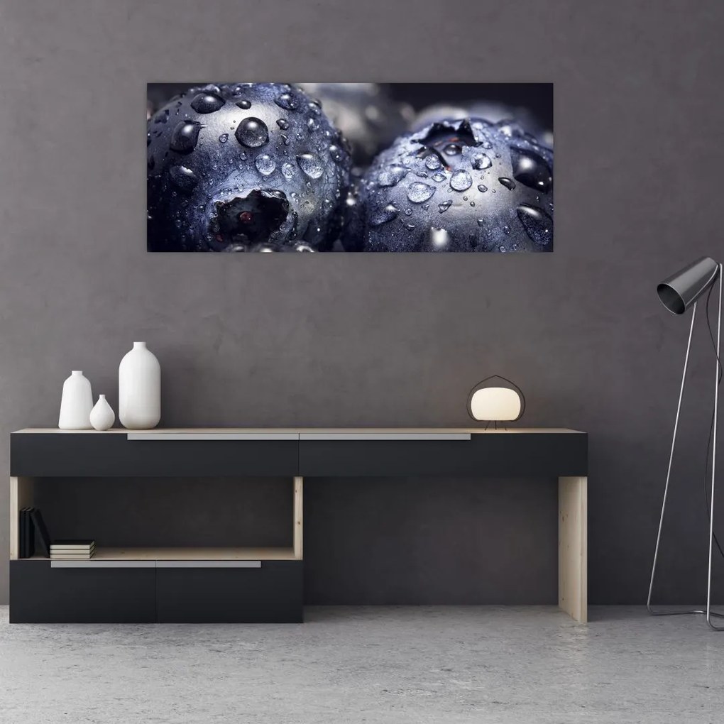 Tablou cu fructe cu picături de apă (120x50 cm)