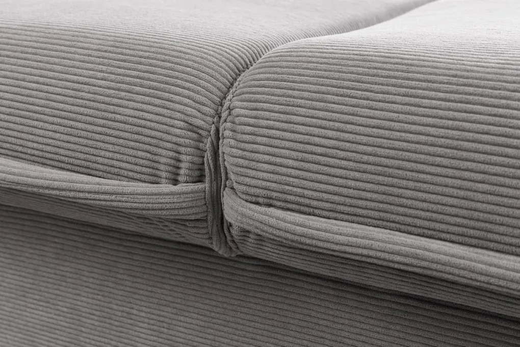 Canapea extensibila, Catifea Raiata, Gri, APARTMENT 215cm A-44503 VC