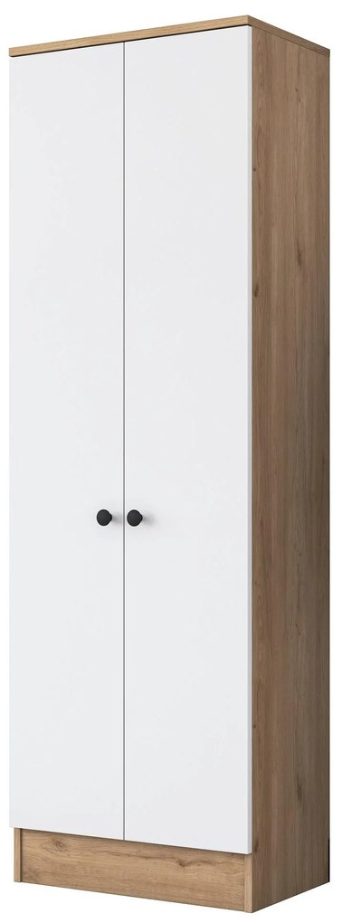 Dulap cu rafturi Petunia M13 (Nuc + Alb) . 1102447