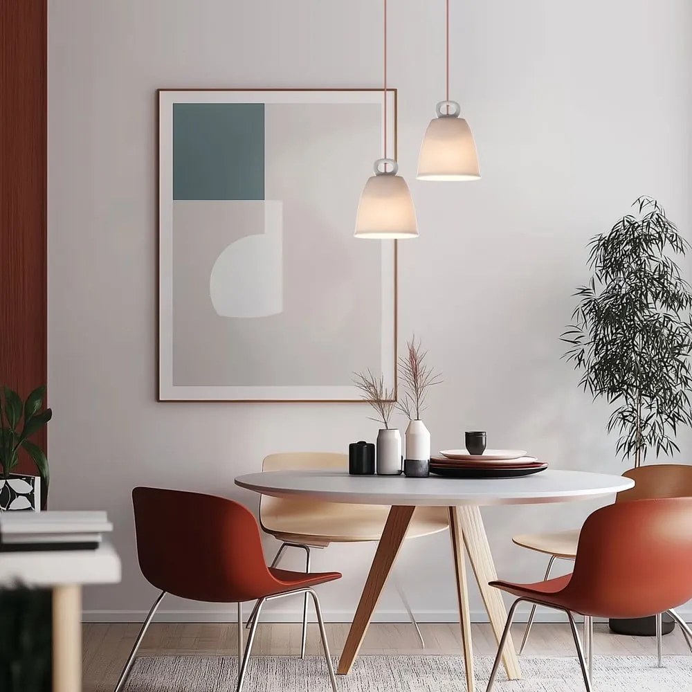 Lustră pentru copii albă cu abajur din ceramică Sewilla – Candellux Lighting