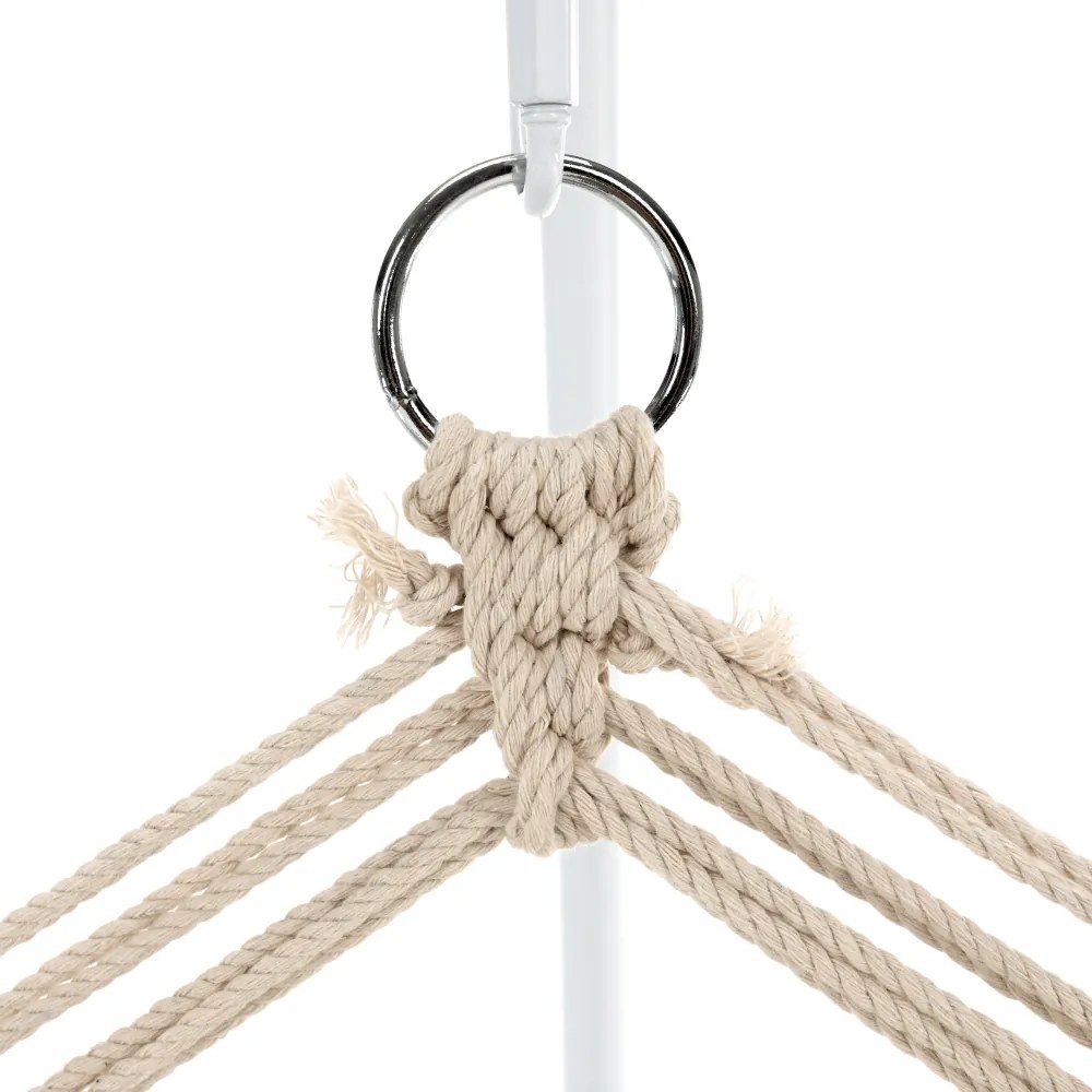 Scaun balansoar suspendabil, verde / alb, JAMBI