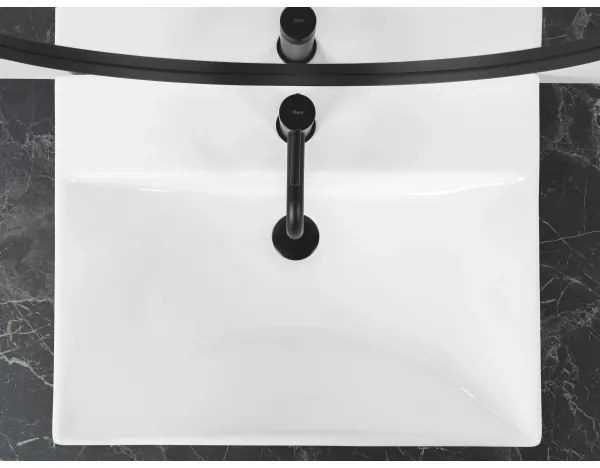 Lavoar încastrat MANDY 46 x 60 cm ceramică/alb lucios - REA-U3326