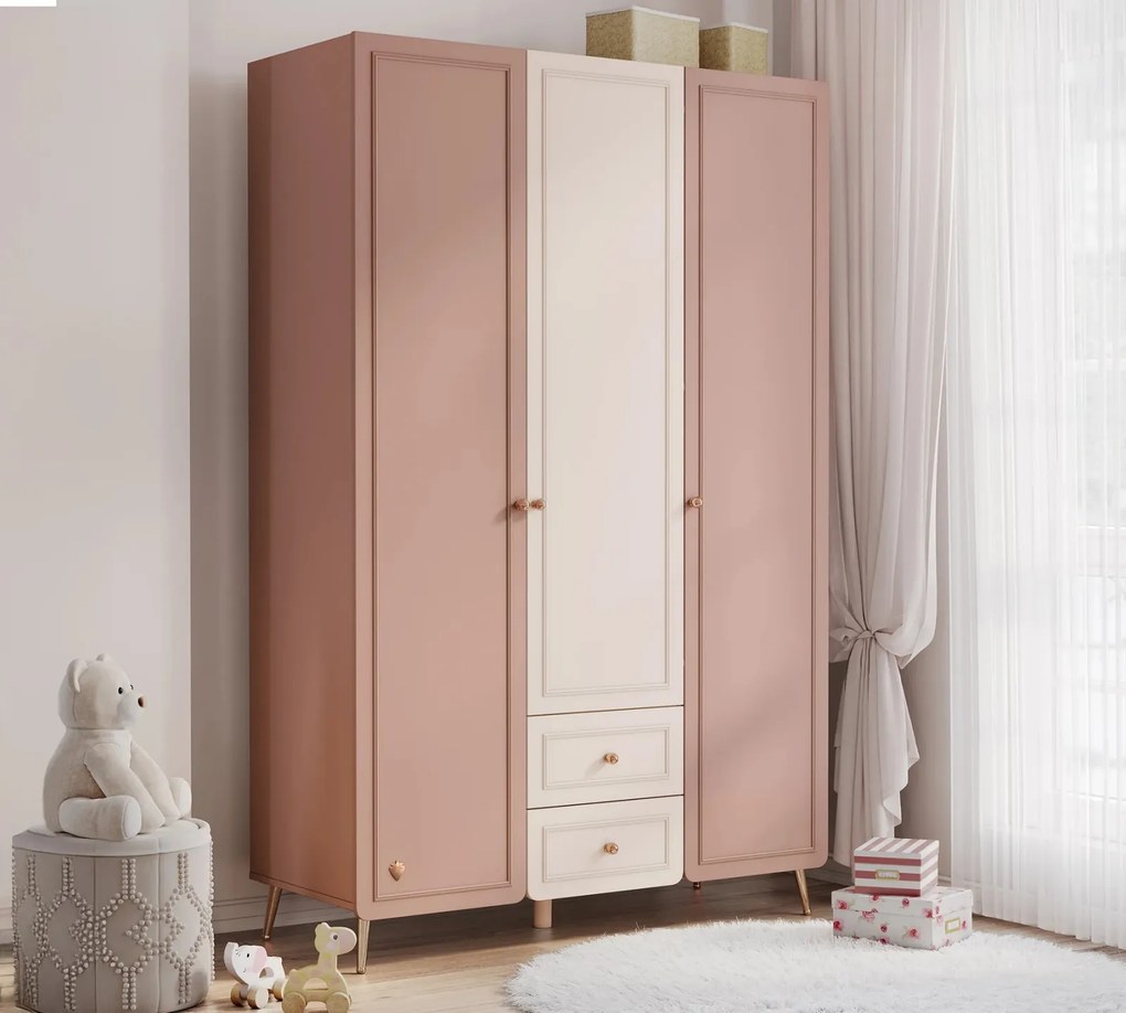 Elegance Baby 3-usi , Dulap Premium pentru Camera Copilului