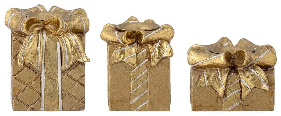 Sfeșnice 3 buc. din polirășină Halia – Bloomingville