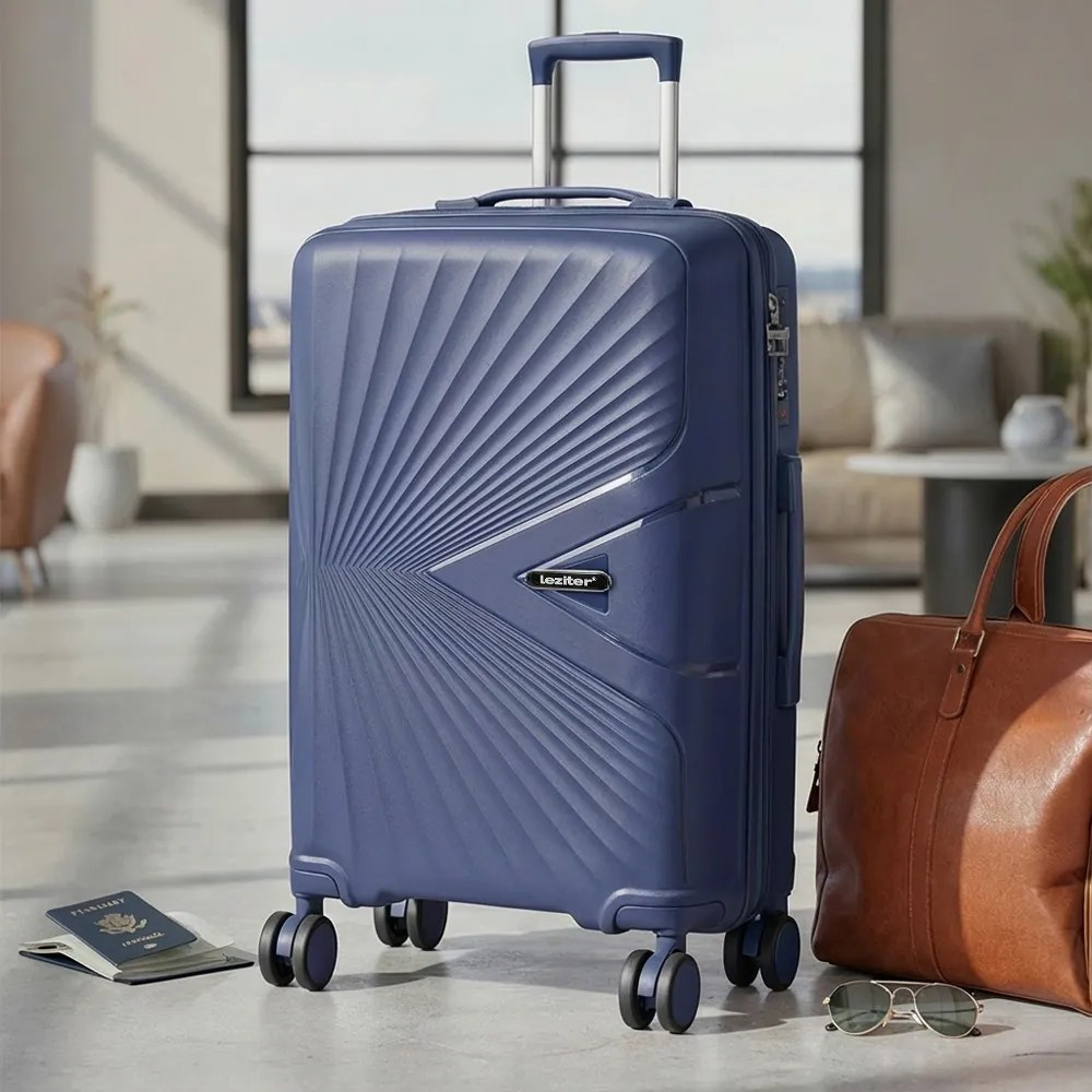 Valiză de cabină TravelLux Endure cu hard top și roți detașabile 35x55x20 cm albastru închis