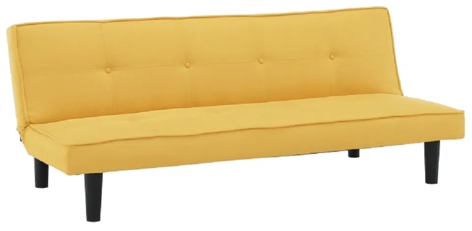 Canapea extensibilă, muştar/negru, ZELDA NEW