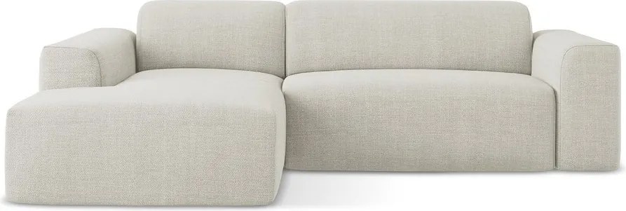 Colțar bej (cu colț pe partea stângă/cu șezlong) Keli – Makamii