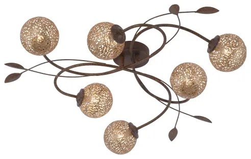 Paul Neuhaus 6398-48 - Lustră aplicată GRETA 6xG9/40W/230V