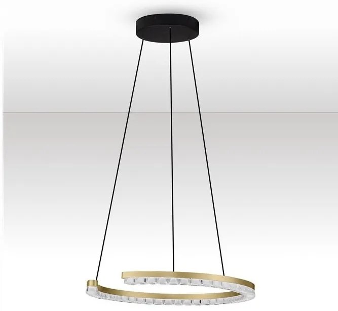 Lustra circulara aluminiu auriu GREAMY D-46cm