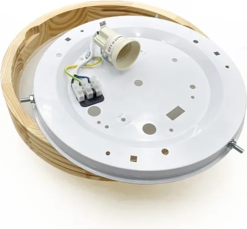 Plafonieră NATURAL MODERN SLIM 1xE27/15W/230V Ø 27,5 cm pin