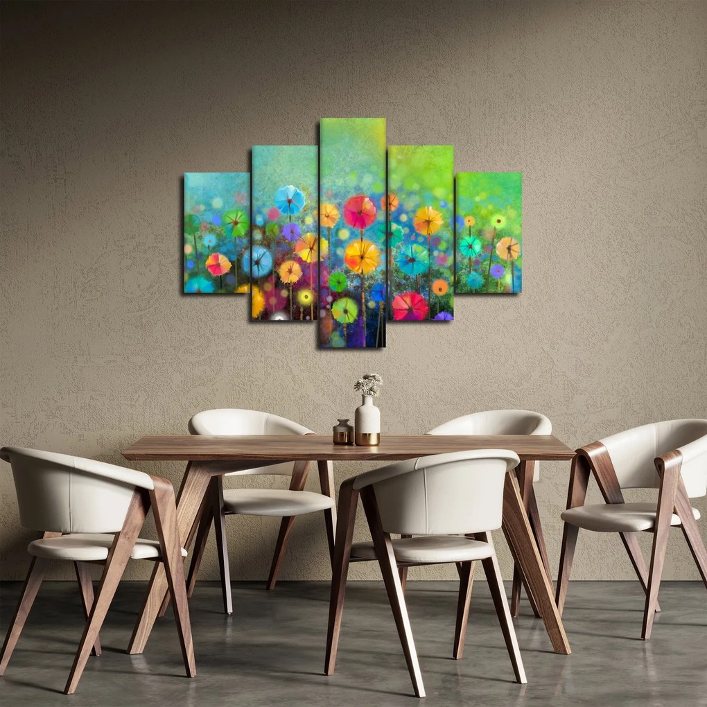 Tablou - Flori abstract (150x105 cm)
