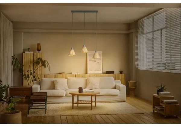Lustră pe cablu Ledvance DECOR RAFFIA 3xE27/15W/230V rafie