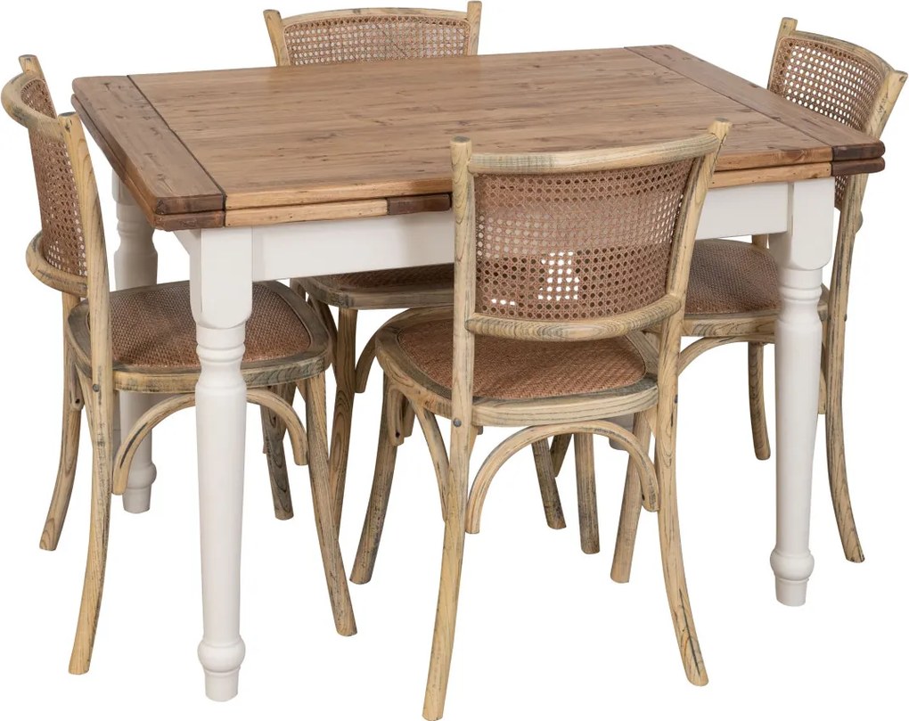 Scaun Thonet din lemn masiv si sezut din ratan