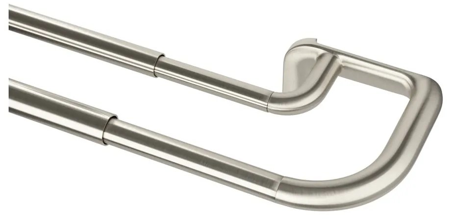 Galerie de perdea 168 - 365 cm extensibilă/dublă din oțel Twilight – Umbra