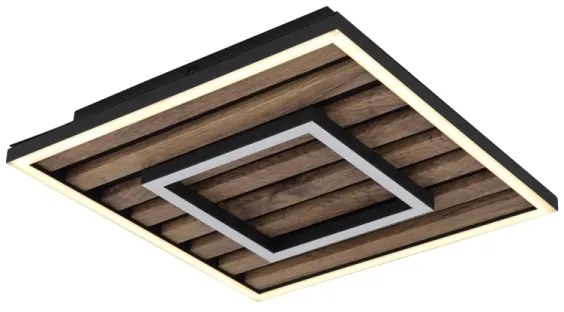 Plafonieră LED Globo 67345D WOODY LED/18W/230V 3000K 30x30 cm