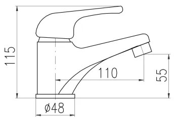 RAV Slezák SAJ091.0 - Baterie pentru lavoar JUNIOR, 11,5 cm, roșie/galbenă