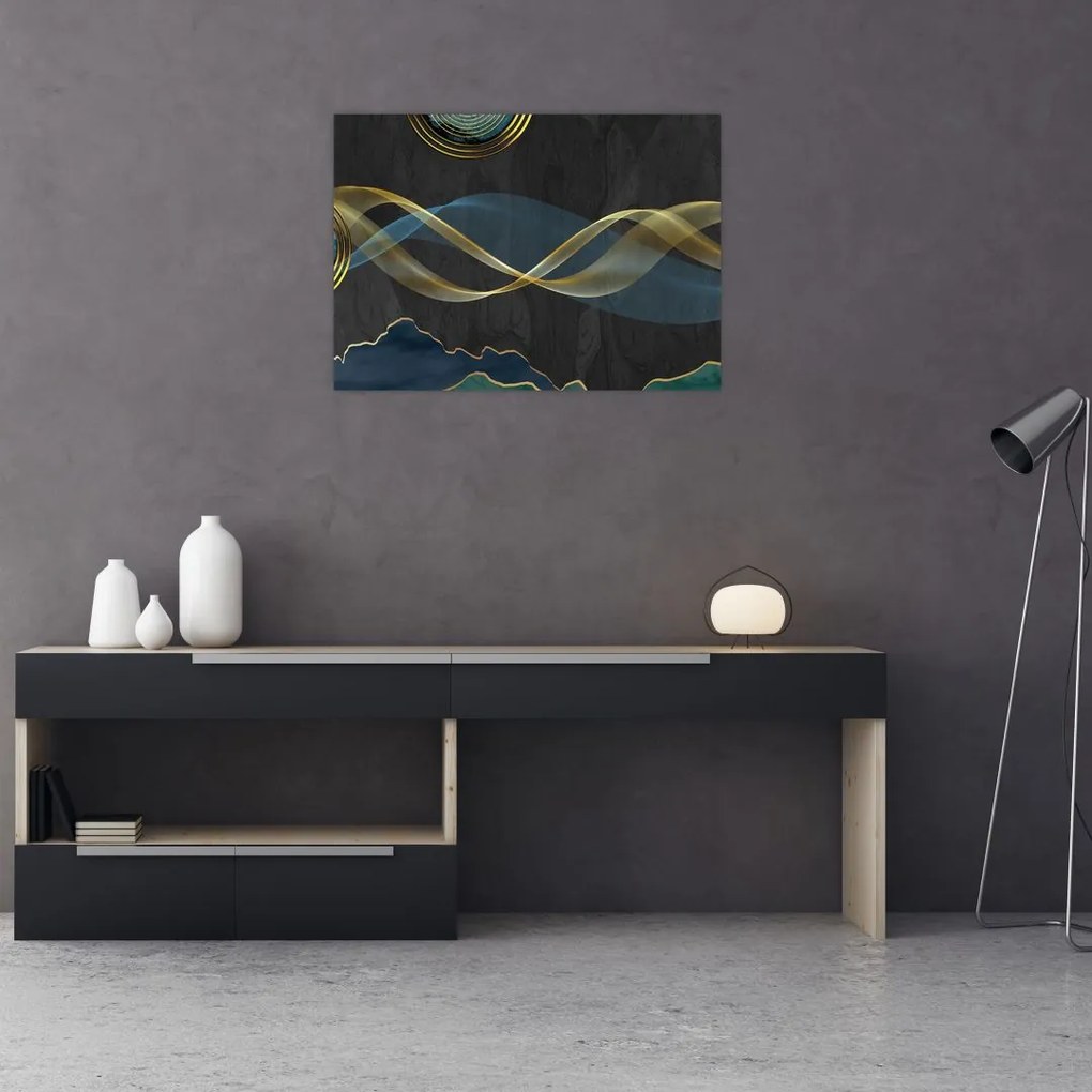 Tablou pe sticlă - Abstract (70x50 cm)