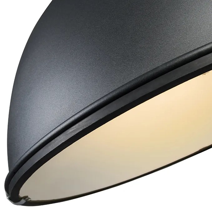 Lampă industrială modernă cu pandantiv neagră 53 cm incl. A60 Wifi - Sicko