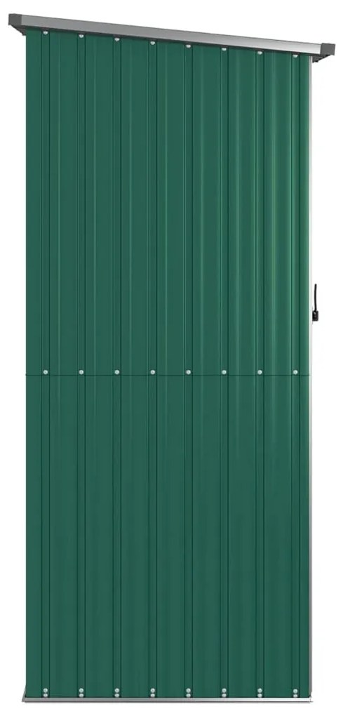 Sopron de gradina, verde, 118,5x97x209,5 cm, otel zincat Verde