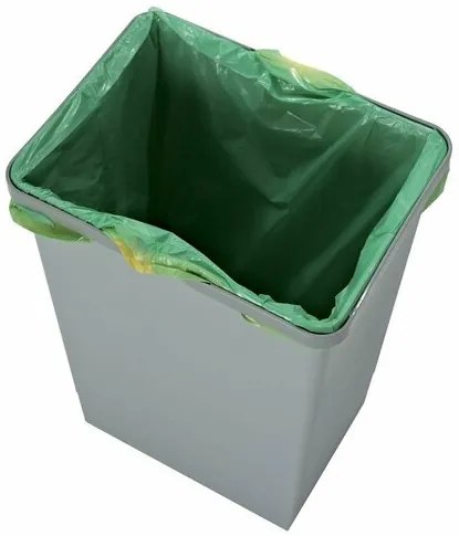 Elletipi Coș de plastic cu mânere 35 l, gri