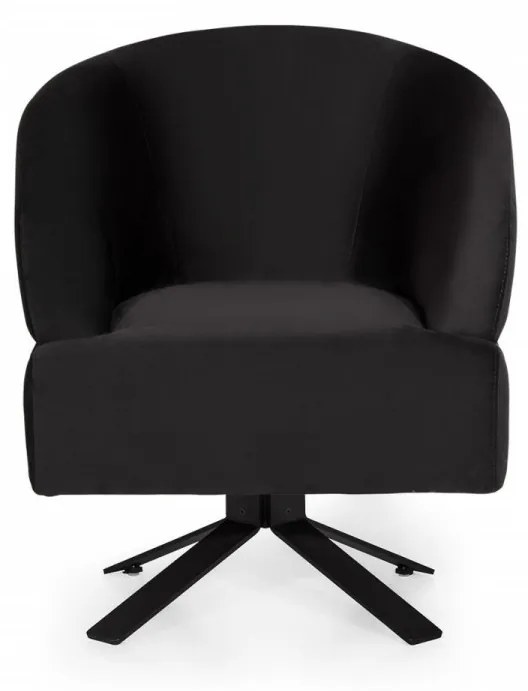 Fotoliu, Lemn Solid, Kobalt Bergere, Negru
