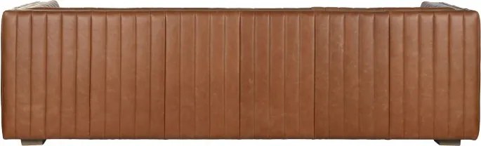 Canapea 4 locuri din piele naturala " Cognac "