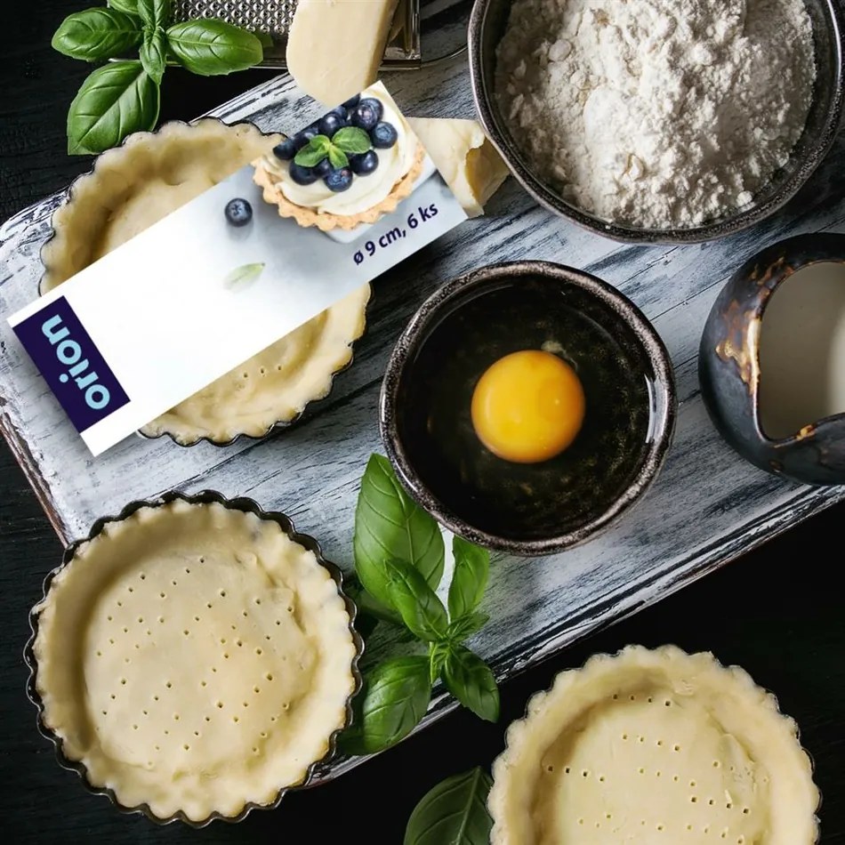 Formă de tartele Orion 9 cm, 6 buc., S