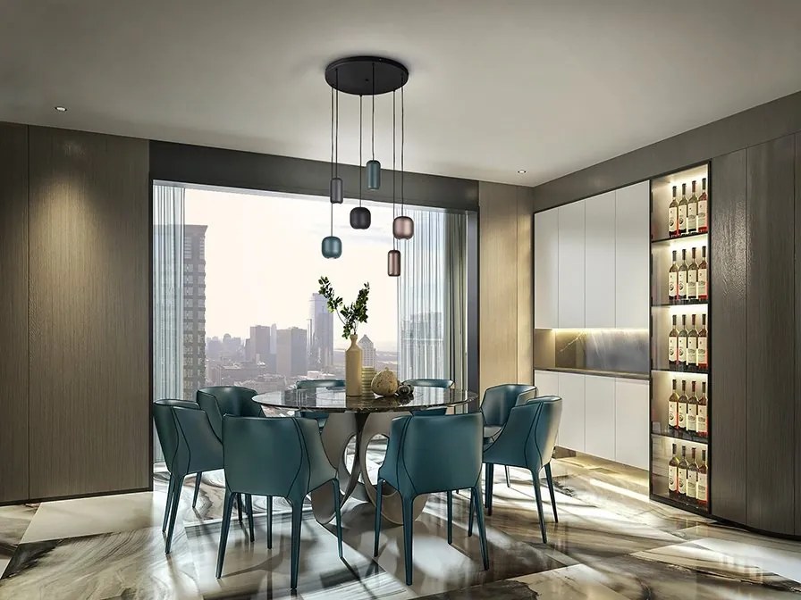 Lustra suspendata design moderm Nimes 6L