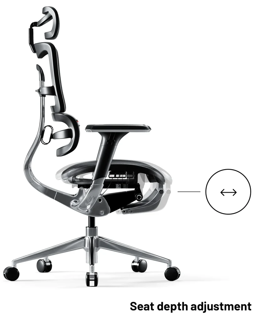 Scaun ergonomic DIABLO V-MASTER: negru