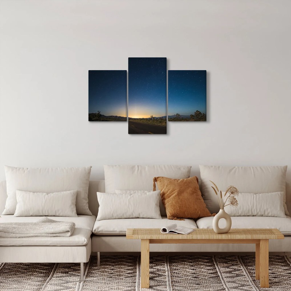 Tablou - Cer de noapte deasupra drumului (90x60 cm)