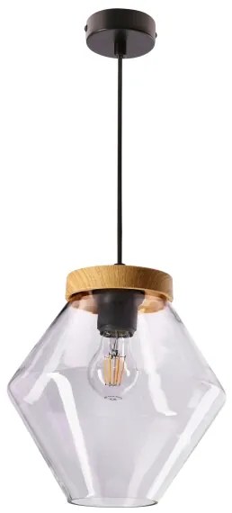 Pendul pe cablu BRELS 1xE27/40W/230V, transparent
