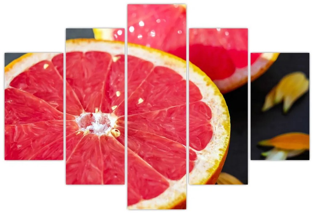 Tablou cu grapefruit tăiat (150x105 cm)