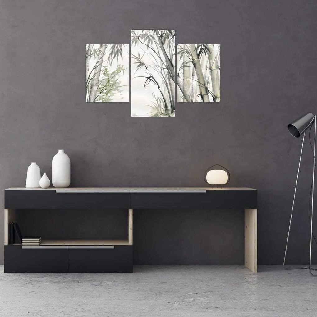 Tablou - Bambuși,desen (90x60 cm)