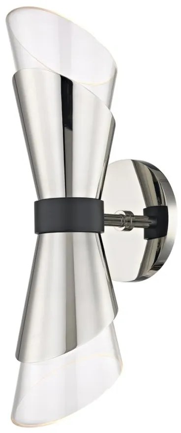 Aplica de perete design modern ANGIE nichel lucios