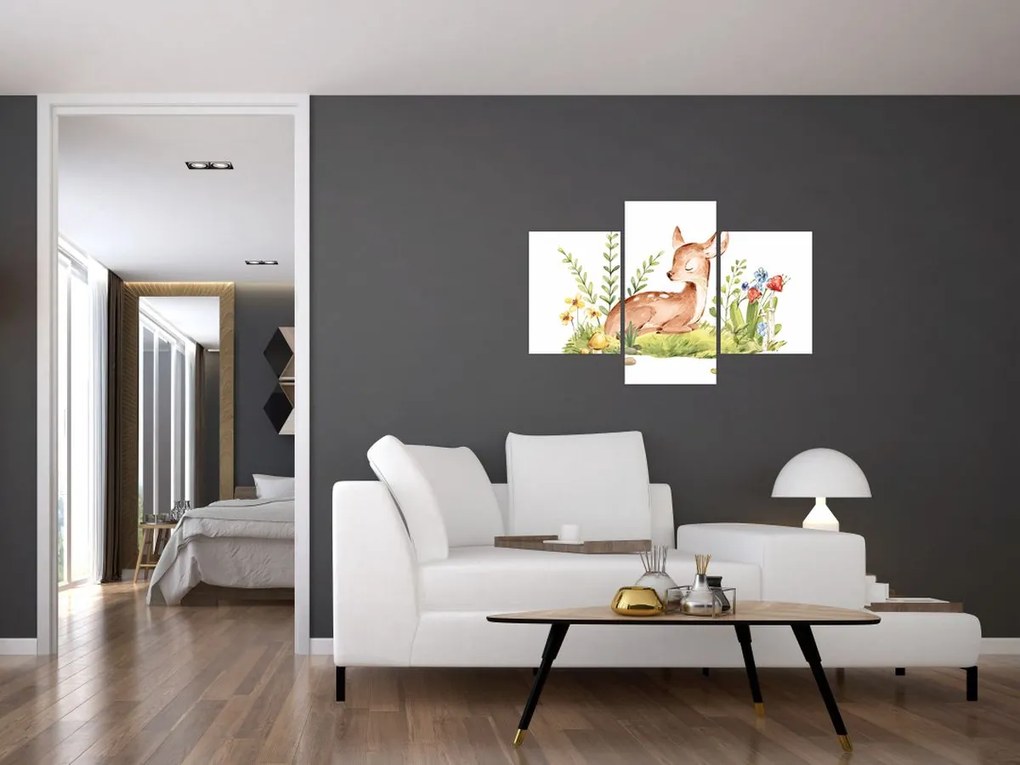 Tablou - Micuțul cerb (90x60 cm)