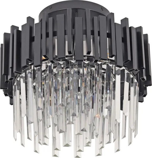 Brilagi - Plafonieră VERVE 4xE14/40W/230V Ø 40 cm neagră