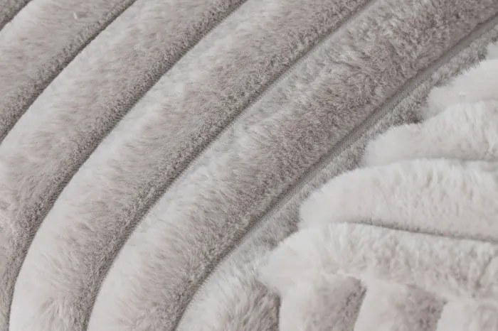 Canapea pufoasa, 3 locuri, bej, din stofa, Myra Pearl