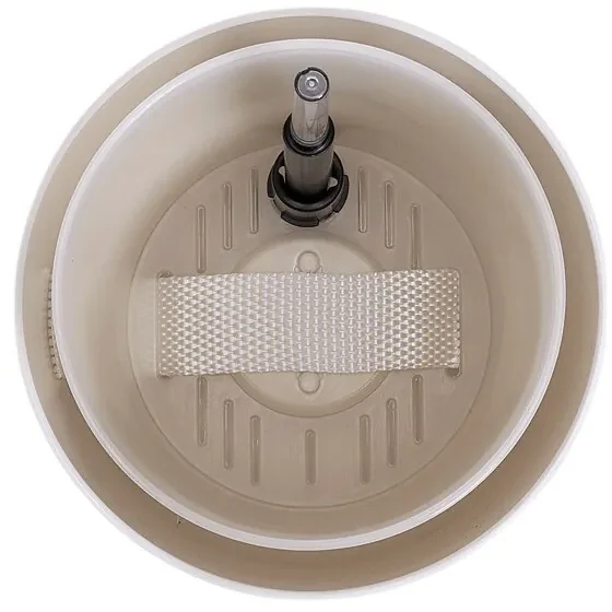 Ghiveci cu auto-irigare Plastia Tolita, maro, diam. 19 cm, diam. 19 cm