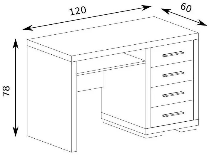 Masă PC Vega 28 (Stejar santana deschis). 1055475