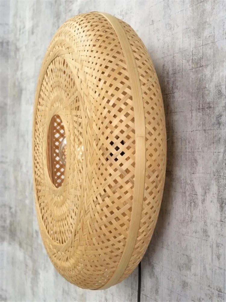 Aplica eco din bambus Palawan natur, 60x15cm