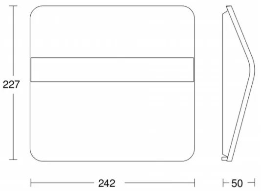 STEINEL 007140 - Număr casă solar LED XSolar LH-N LED/0,03W inox IP44