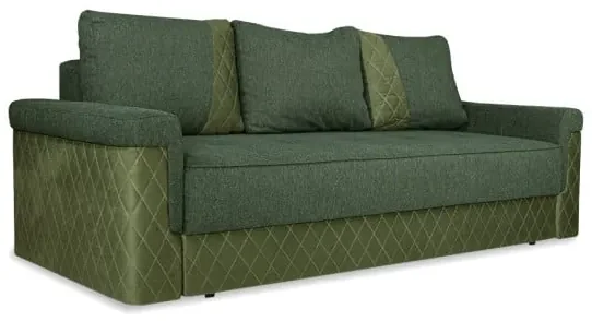 Canapea Extensibila Torino Lift Cu Lada Depozitare, Verde, 233 x 72 x 92 Cm