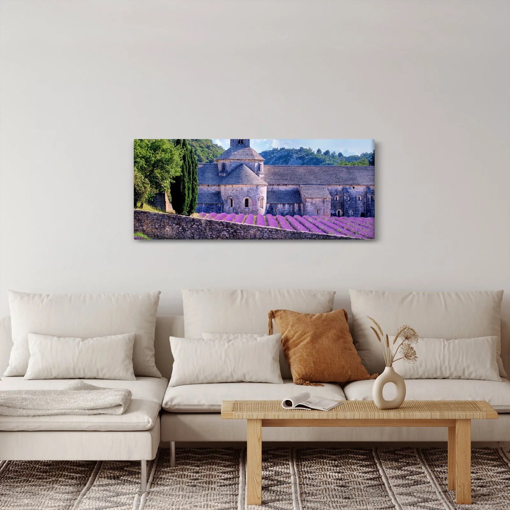 Tablou - Câmp de lavandă (120x50 cm)