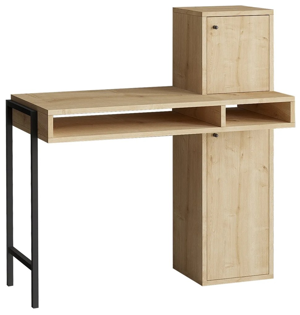 Masă PC Dove (Stejar + Negru). 1073558